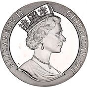 1 Crown - Elizabeth II Rotary Club of Gibraltar obverse image