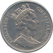 1 Crown - Elizabeth II Chariot Racing obverse image