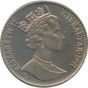 1 Crown - Elizabeth II Long Distance Runners obverse image