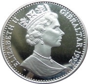 1 Crown - Elizabeth II Gibraltar City Charter obverse image