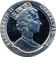 1 Crown - Elizabeth II U.S.S. Philadelphia obverse image