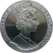 1 Crown - Elizabeth II USS Weehawken obverse image