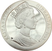 1 Crown - Elizabeth II USS Weehawken; Silver Proof obverse image