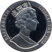 1 Crown - Elizabeth II HMS Warspite obverse image