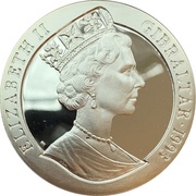 1 Crown - Elizabeth II H.M.S. Ark Royal; Silver Proof obverse image