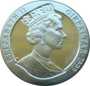 1 Crown - Elizabeth II U.S.S. Gleaves; Silver Proof obverse image
