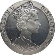 1 Crown - Elizabeth II H.M.A.S. Waterhen obverse image