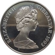 1 Crown - Elizabeth II King George III obverse image