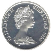 1 Crown - Elizabeth II King George IV; Silver Proof obverse image