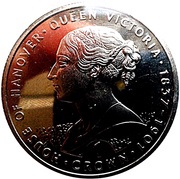 1 Crown - Elizabeth II Queen Victoria, United Kingdom, 1993 reverse image