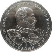 1 Crown - Elizabeth II King Edward VII, United Kingdom, 1993 reverse image