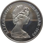 1 Crown - Elizabeth II King George V obverse image