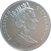 1 Crown - Elizabeth II Cetiosaurus obverse image