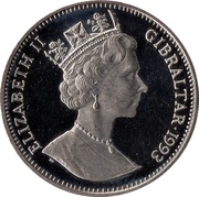 1 Crown - Elizabeth II Long-haired Dachshund obverse image