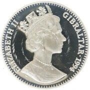 1 Crown - Elizabeth II Player kicking; Silver Proof obverse image