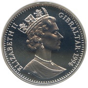 1 Crown - Elizabeth II Admiral Somerville; Silver Proof obverse image