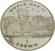 1 Crown - Elizabeth II General Eisenhower, United Kingdom, 1994 reverse image