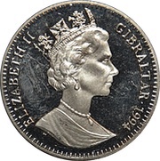 1 Crown - Elizabeth II First Man on the Moon - Eagle has landed obverse image
