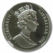 1 Crown - Elizabeth II Sherlock Holmes smoking pipe; Silver Proof, United Kingdom, 1994 obverse image
