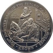 1 Crown - Elizabeth II "The Empty House", United Kingdom, 1994 reverse image
