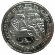 1 Crown - Elizabeth II The Three Garridebs; Silver Proof, United Kingdom, 1994 reverse image