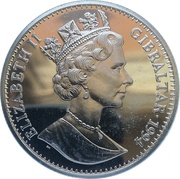 1 Crown - Elizabeth II The Tale of Peter Rabbit obverse image