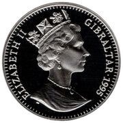 1 Crown - Elizabeth II Long Jumper; Silver proof obverse image