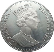 1 Crown - Elizabeth II Discus Thrower obverse image