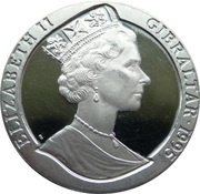 1 Crown - Elizabeth II Rock of Gibraltar obverse image