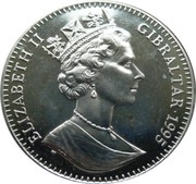 1 Crown - Elizabeth II Barbary Ape obverse image