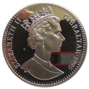 1 Crown - Elizabeth II Barbary Ape; Silver Proof obverse image