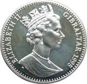1 Crown - Elizabeth II Island Games-High Jumper obverse image