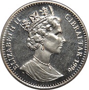 1 Crown - Elizabeth II Atlanta Olympics - Wrestling obverse image
