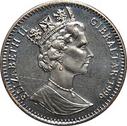 1 Crown - Elizabeth II Atlanta Olympic - Baseball obverse image