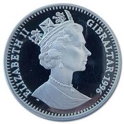 1 Crown - Elizabeth II Atlanta Olympic - Basketball; Silver Proof obverse image