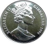 1 Crown - Elizabeth II Mefusot Yehuda Synagogue obverse image