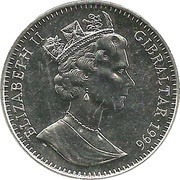 1 Crown - Elizabeth II Euro Championship obverse image