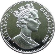 1 Crown - Elizabeth II Peter Rabbit Escaping obverse image