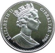 1 Crown - Elizabeth II Grace Kelly obverse image