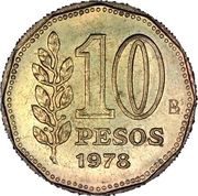 10 Pesos reverse image
