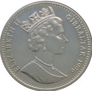 1 Crown - Elizabeth II Gone with the Wind obverse image