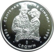 1 Crown - Elizabeth II Casablanca, United Kingdom, 1996 reverse image