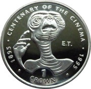 1 Crown - Elizabeth II E.T., United Kingdom, 1996 reverse image