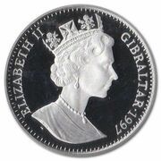 1 Crown - Elizabeth II Peter Rabbit standing; Silver Proof obverse image