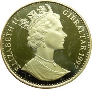 1 Crown - Elizabeth II Engagement Portrait obverse image