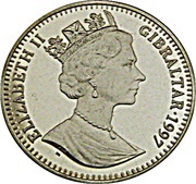 1 Crown - Elizabeth II Peonies obverse image