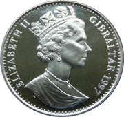 1 Crown - Elizabeth II The New Mosque obverse image