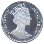 1 Crown - Elizabeth II The New Mosque; Silver Proof obverse image