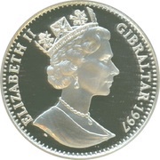 1 Crown - Elizabeth II The Pharos of Alexandria obverse image