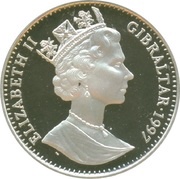 1 Crown - Elizabeth II The Colossus of Rhodes obverse image